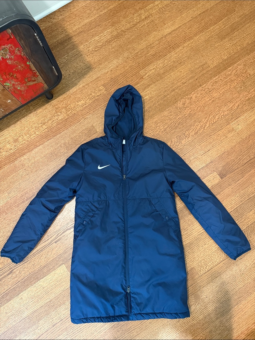 Nike Navy Hooded Performance Jacket